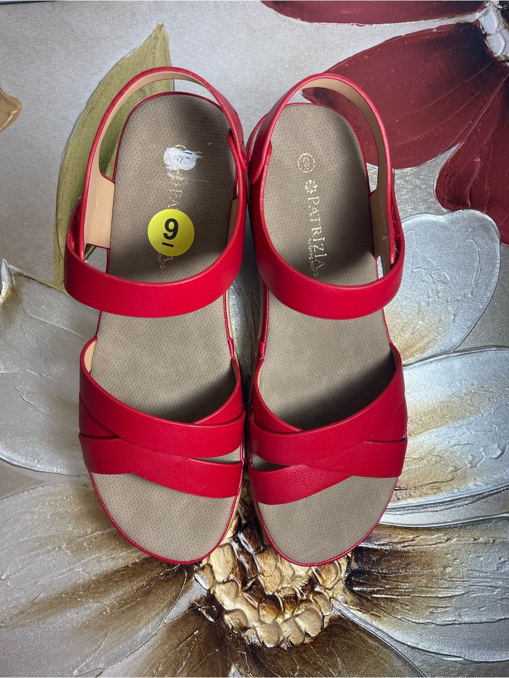 Patrizia Pepe Red Strappy Slingback Sandals